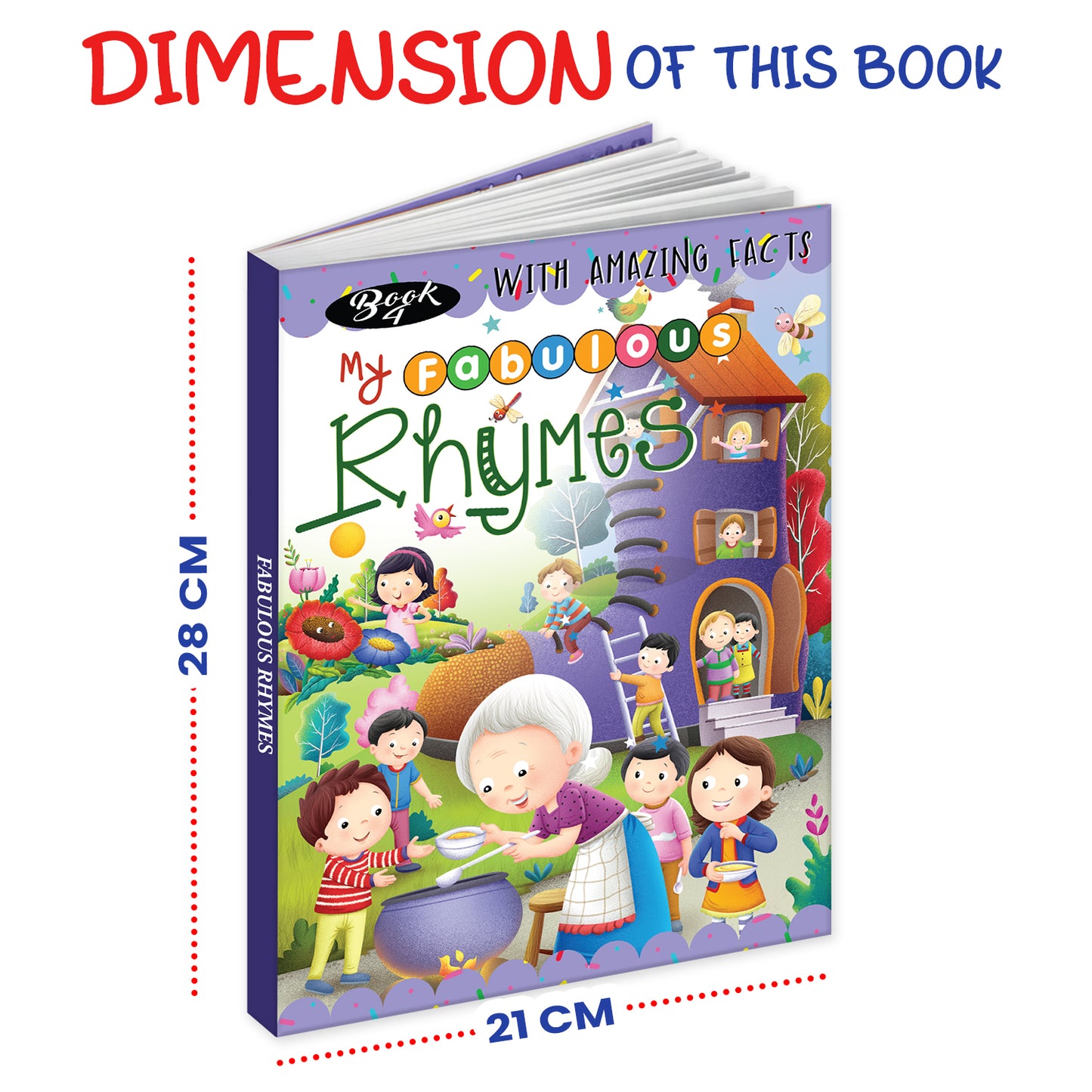 My Fabulous Rhymes Book 4 | Illustrated Nursery Rhymes Book for Early Readers & Early Learning