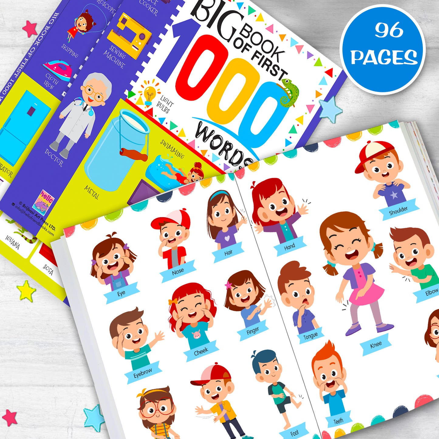 Big Book of First 1000 Words | Illustrated Picture Dictionary for Kids | Early Learning Vocabulary Book