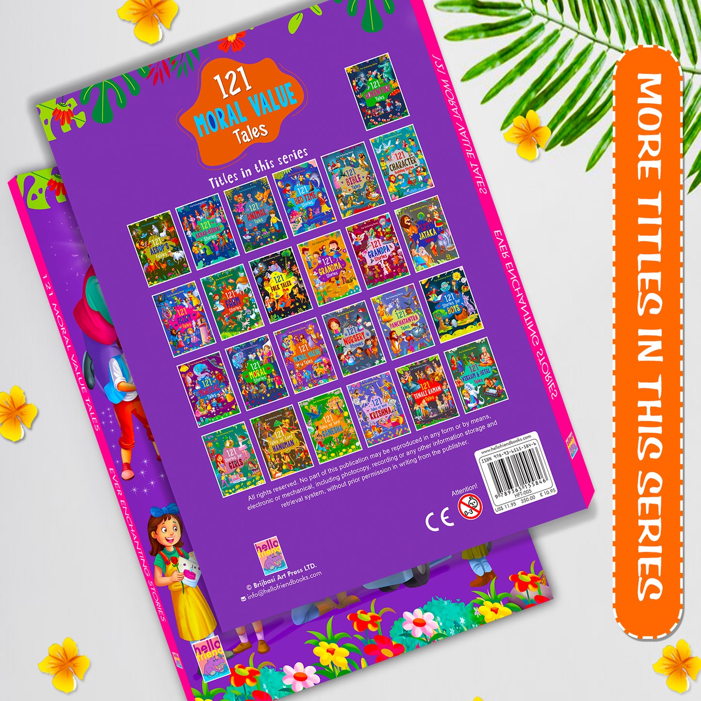 121 Moral Value Stories | Illustrated Bedtime Story Book for Kids