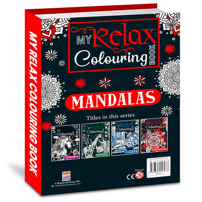 My Relax Colouring Mandala Book | Mindful Mandala Coloring Book for Kids | Creative & Stress Relief Activity Book