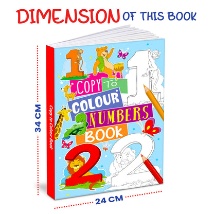 Copy to Colour – Numbers Book | Learn 1 to 100 with Copy & Color Activity Book for Kids