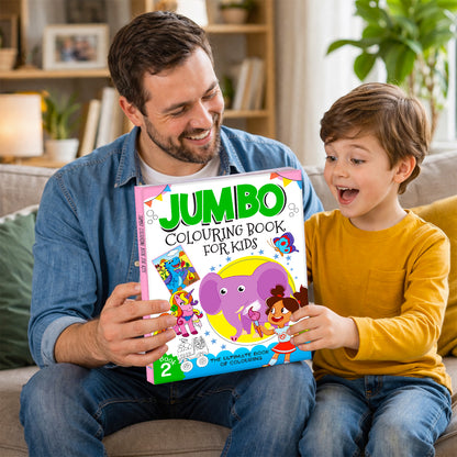 Jumbo Colouring Book -2 Activity Colouring Book for 3 to 6 years kids