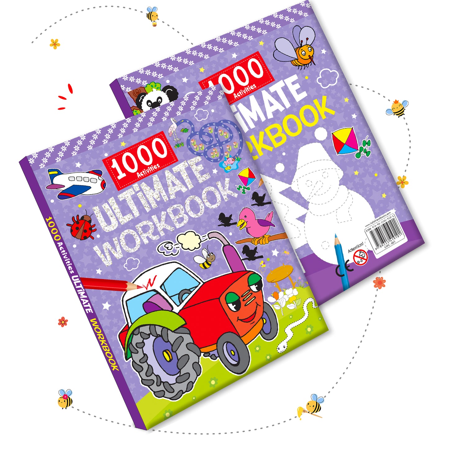 1000 Activities Ultimate Workbook - Back cover 3D view