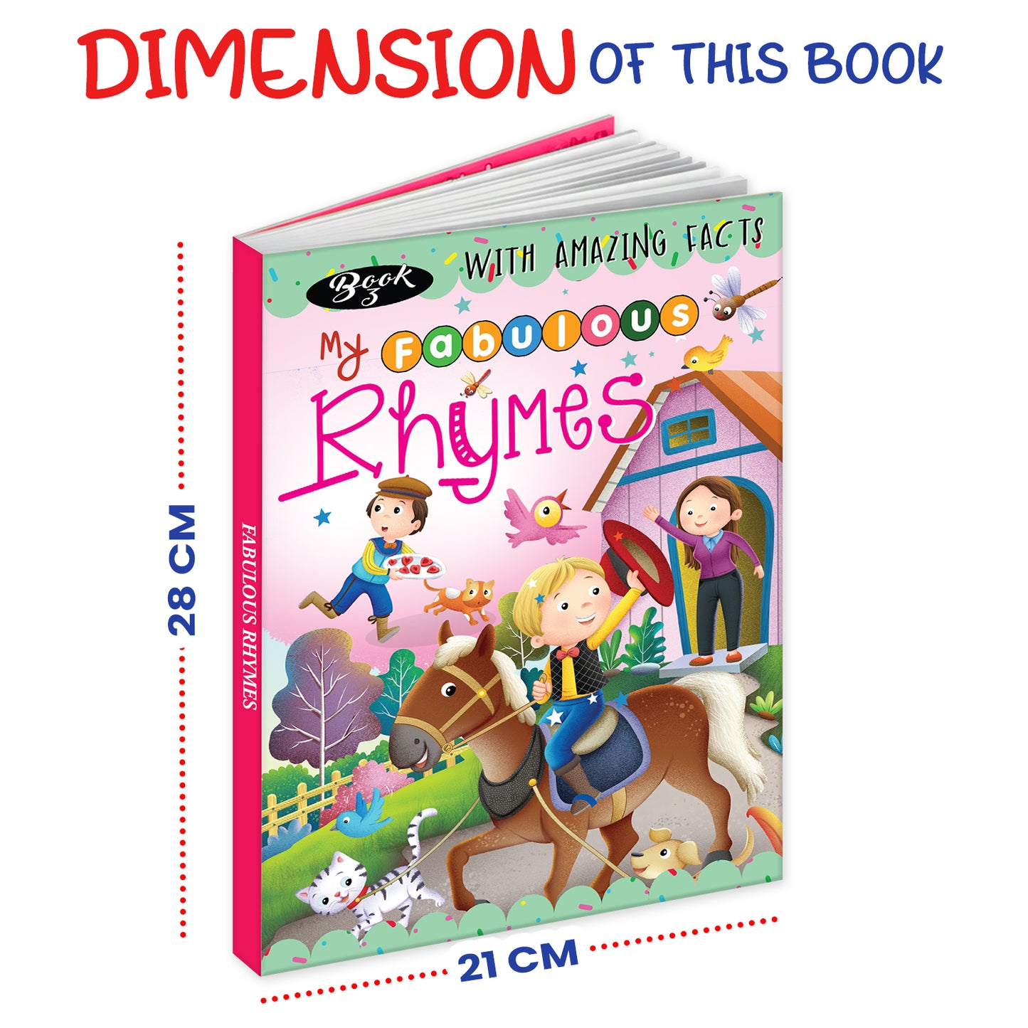 My Fabulous Rhymes Book 3 | Illustrated Nursery Rhymes Book for Early Readers & Early Learning