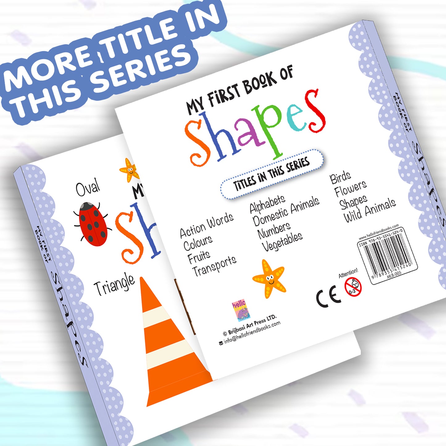 My First Book of Shapes | Shape Learning Board Book for Toddlers | Early Learning Picture Book
