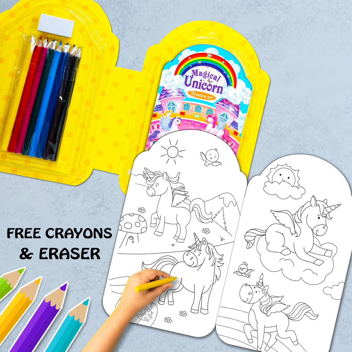 Colouring & Unicorn Creative Art – 2-Book Combo
