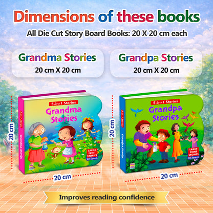 Grandpa Stories & Grandma Stories | 2-Book Story Combo for Kids 3+