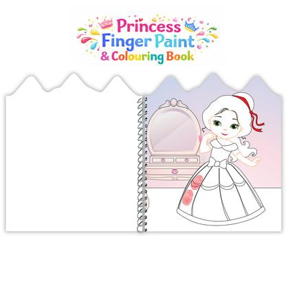 Princess Finger Painting & Colouring Fun