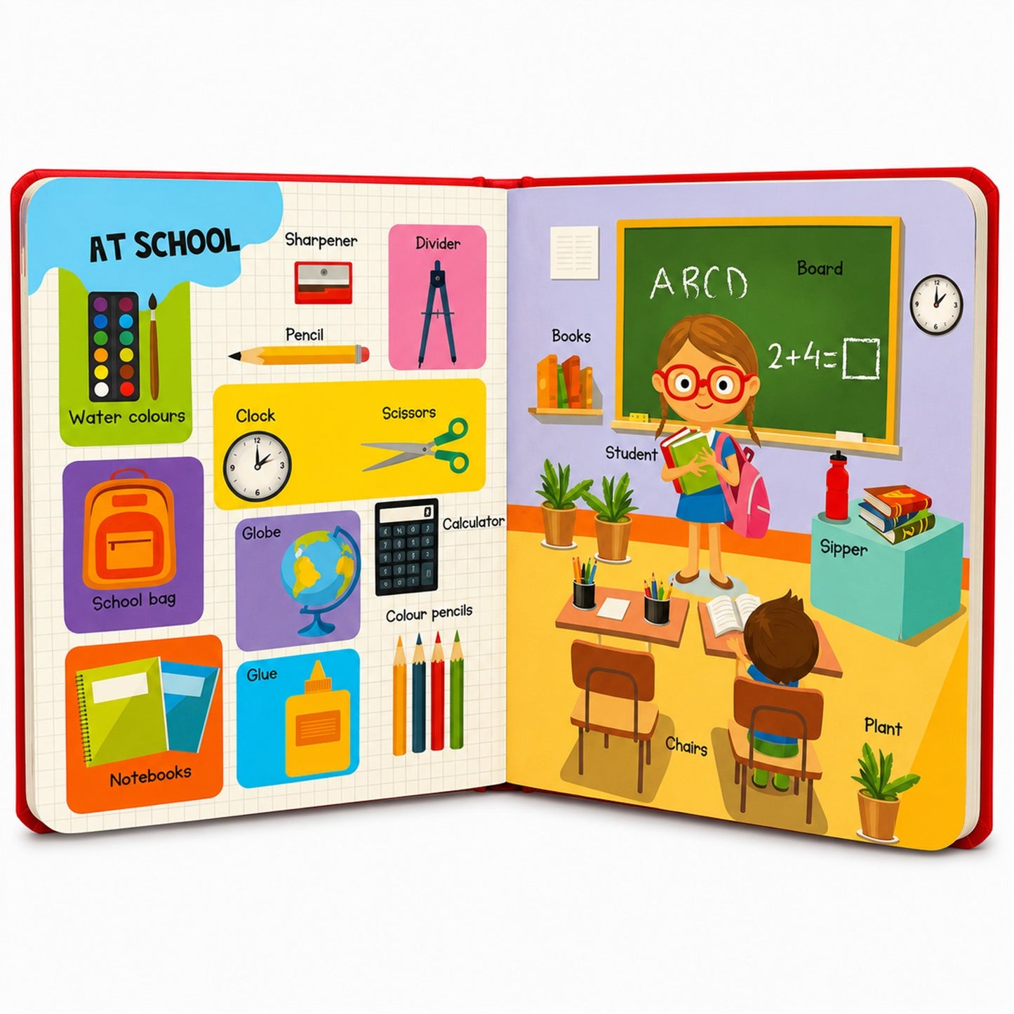 In the City – Picture Dictionary | First Words & Early Learning Board Book for Kids