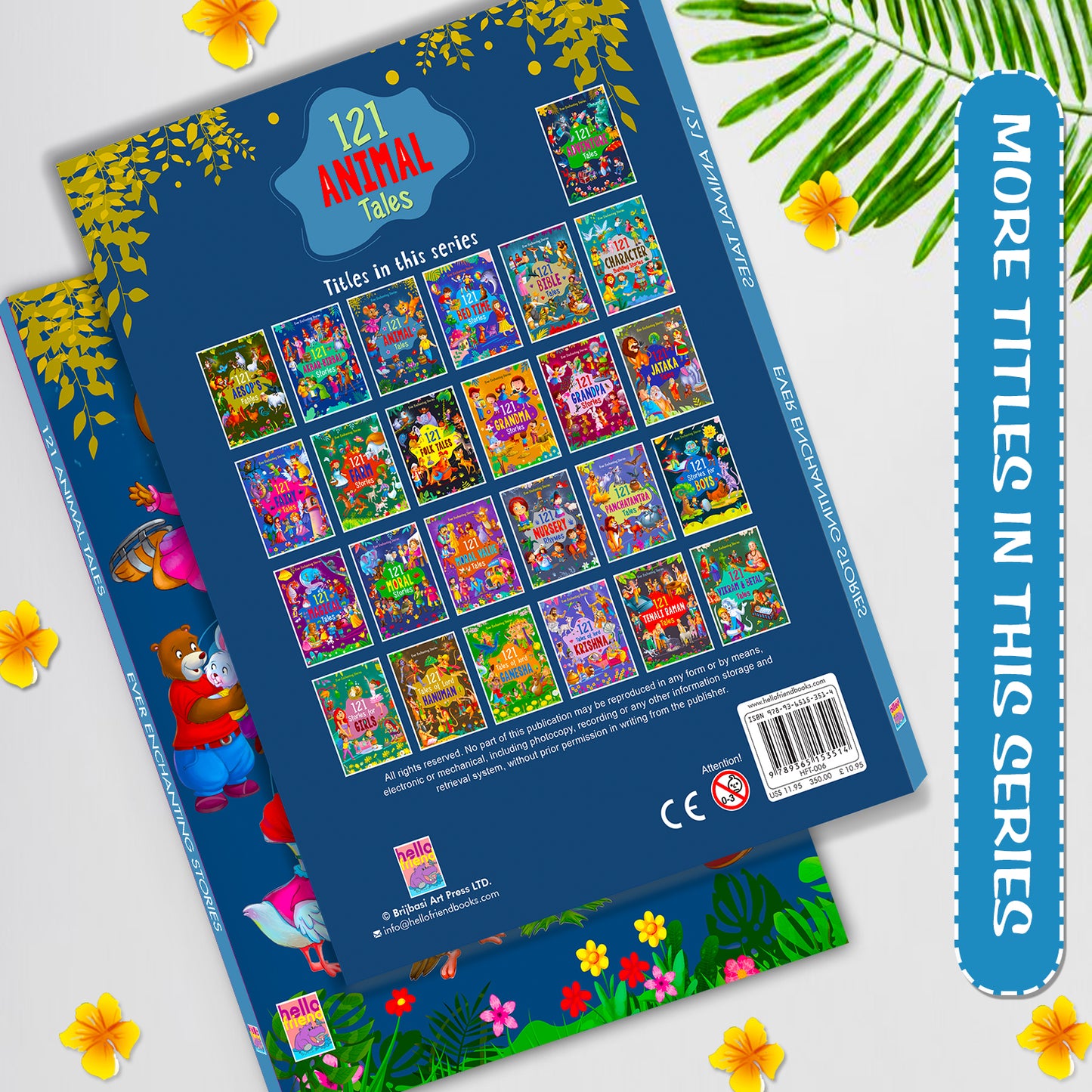 121 Animal Tales Stories | Illustrated Animal Story Book for Kids