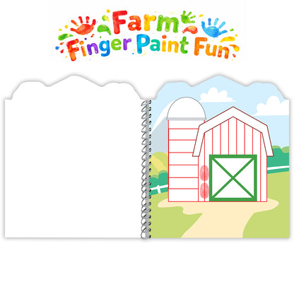 Farm Finger Painting & Colouring Fun | Finger Painting & Coloring Activity Book for Kids | Creative Art & Craft Kit