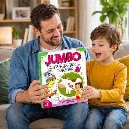Jumbo Colouring Book 3 - Activity Colouring Book for 3 to 6 years kids