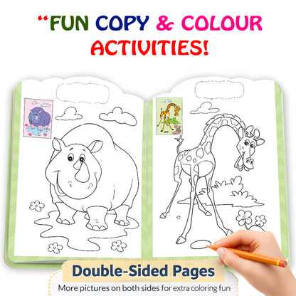 Copy to Colour – Animals | Animal Copy & Color Activity Book for Kids | Fun Learning Coloring Book