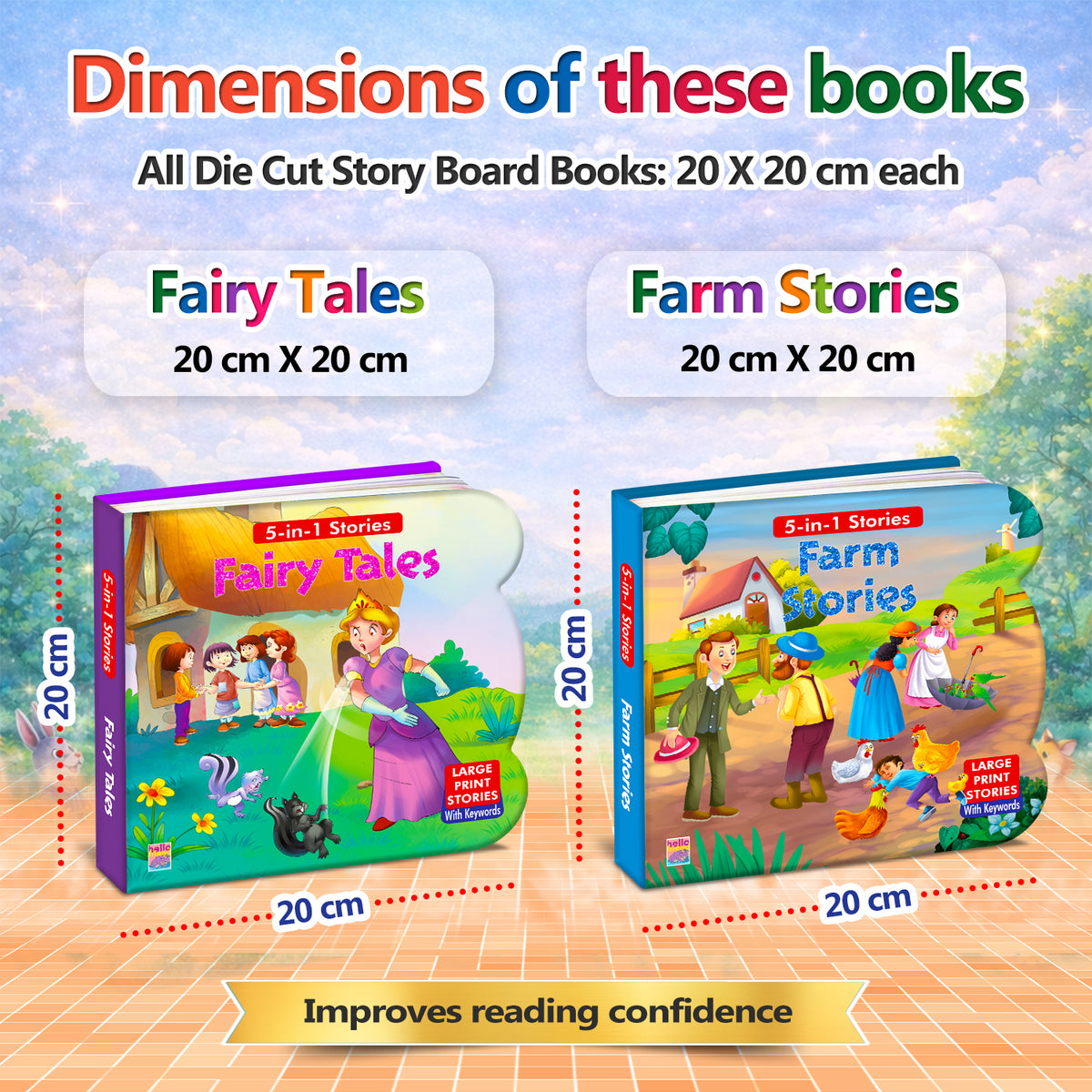 Fairy Tales + Farm Stories | 2-Book Story Combo for Kids 3+