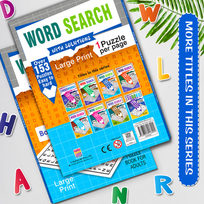 Word Search Puzzles Book 2 with Solutions - 192 Pages Interior Spread