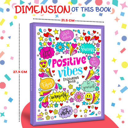 Positive Vibes Motivation Creative Coloring Book for Calmness and Stress Relief