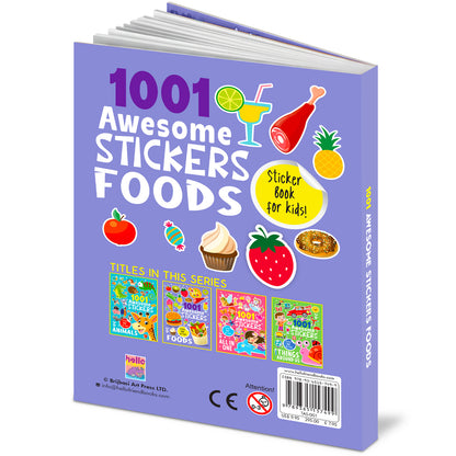 1001 Awesome Stickers – Foods | Mega Sticker Activity Book for Kids | Creative Play & Fun Learning