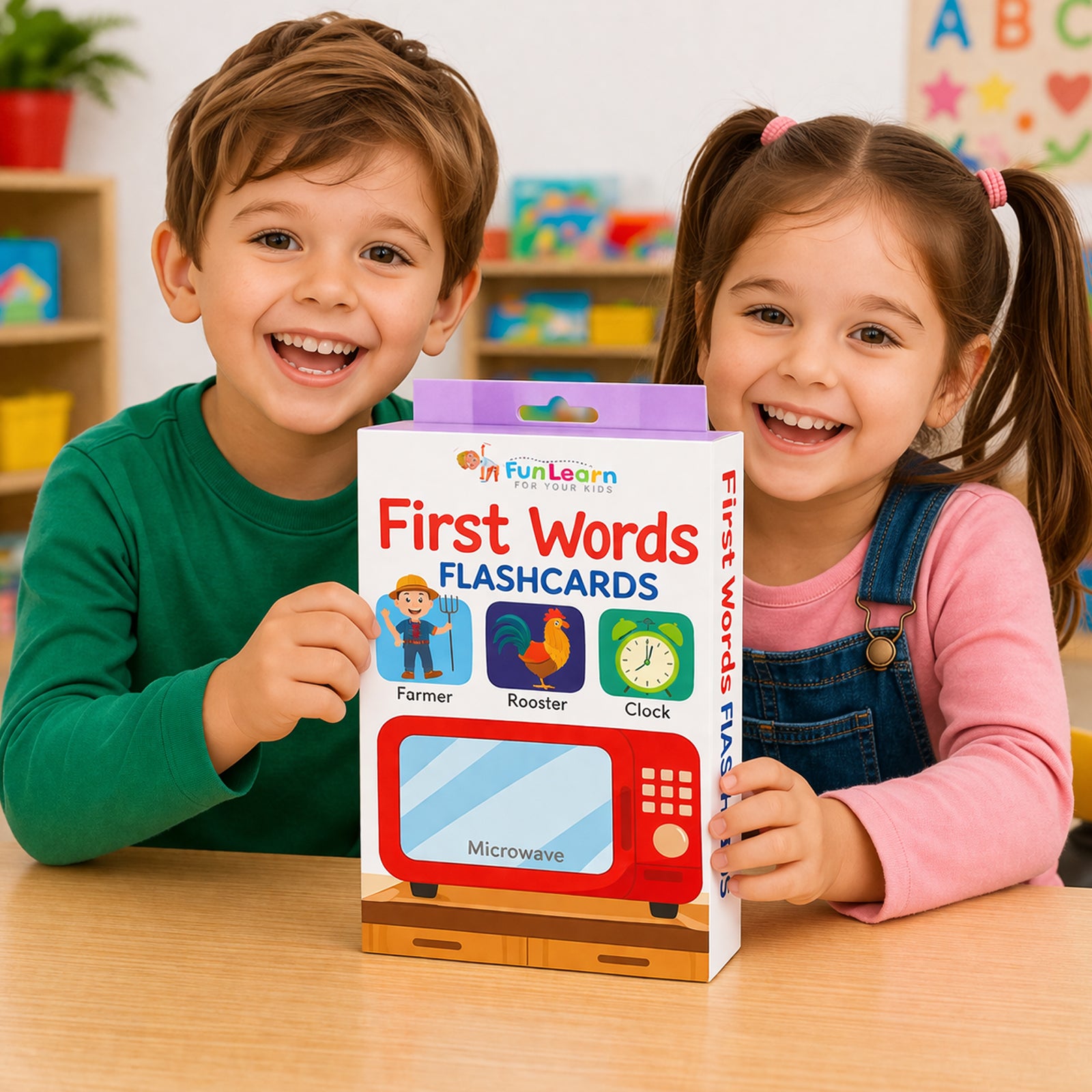 First Words Flash Cards box dimensions - 9cm x 17cm