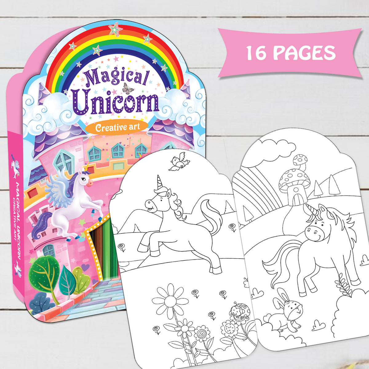 Colouring & Unicorn Creative Art – 2-Book Combo