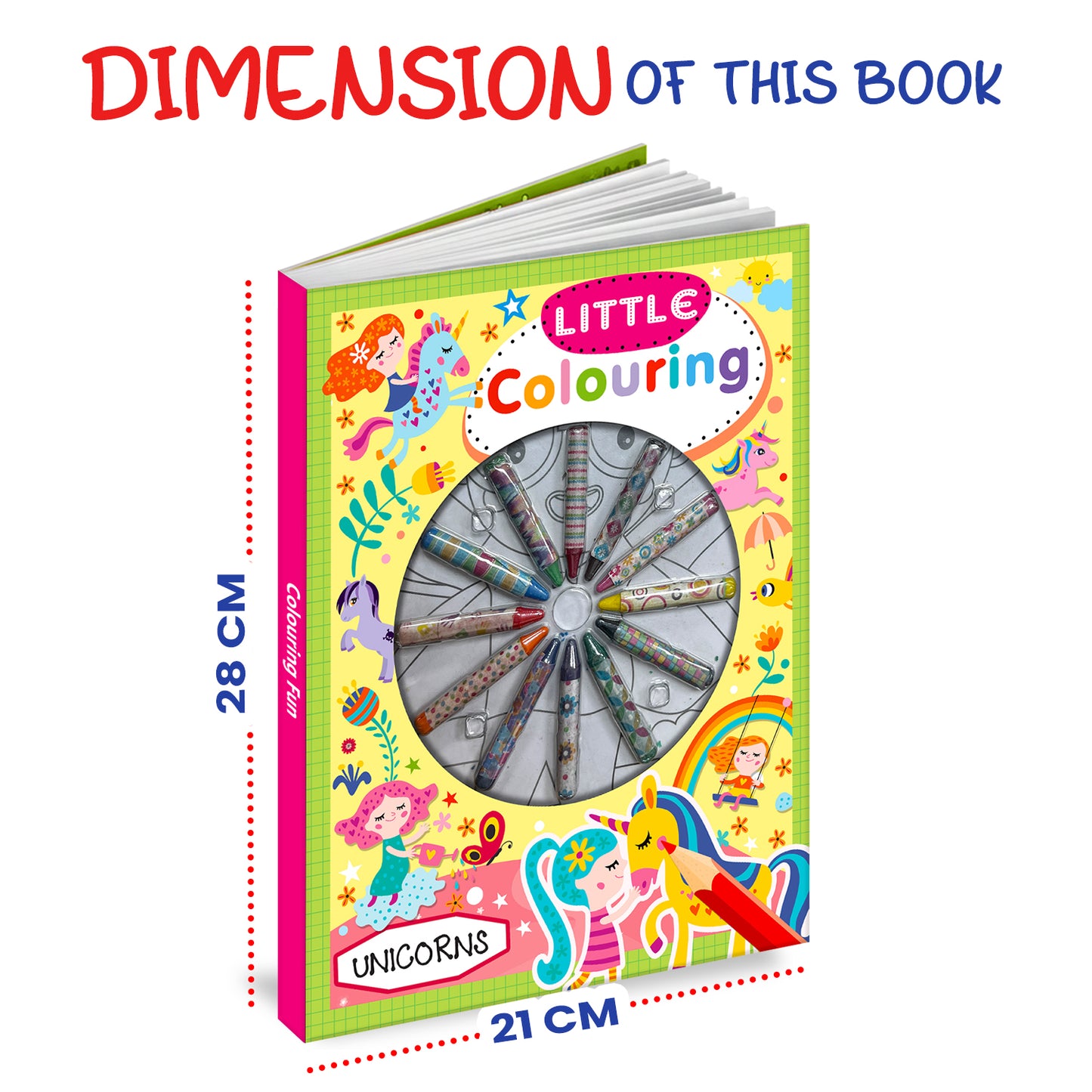 Unicorns Little Colouring Book | Unicorn Colouring Activity Book for Kids