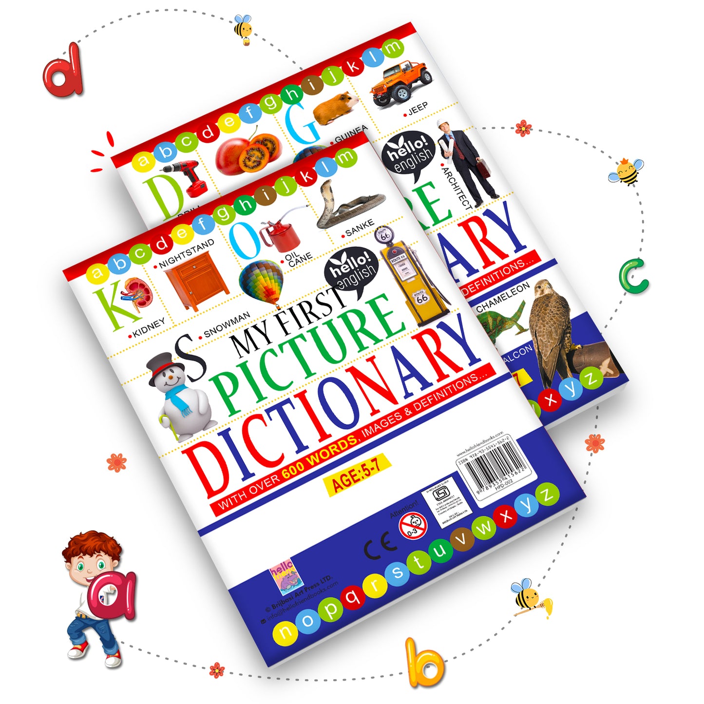 My First Picture Dictionary Book | Illustrated Picture Knowledge Book for Kids | Early Learning Vocabulary Book