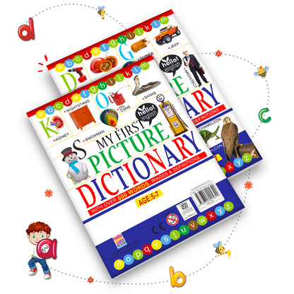 My First Picture Dictionary Book | Illustrated Picture Knowledge Book for Kids | Early Learning Vocabulary Book