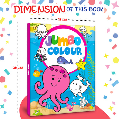 Jumbo Color – Sea Life | Jumbo Sea Animals Coloring Book for Kids | Ocean Coloring Activity Book
