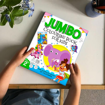 Jumbo Colouring Book -2 Activity Colouring Book for 3 to 6 years kids