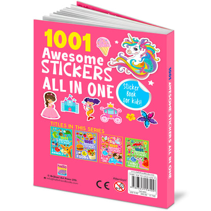 1001 Awesome Stickers – All in One | Mega Sticker Activity Book for Kids | Creative Play & Fun Learning