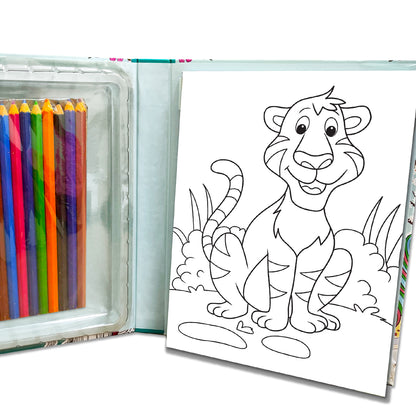 Animal Doodle Art Kit | Animal Doodle Coloring & Creative Activity Kit for Kids | Fun Art & Craft Learning Kit