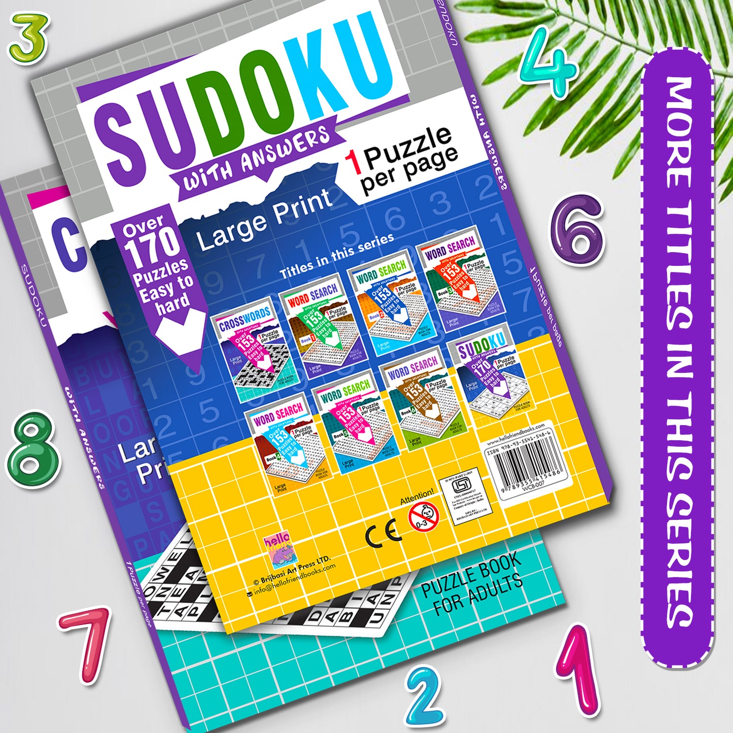 Sudoku Puzzles Book with Solutions - 192 Pages Interior Spread