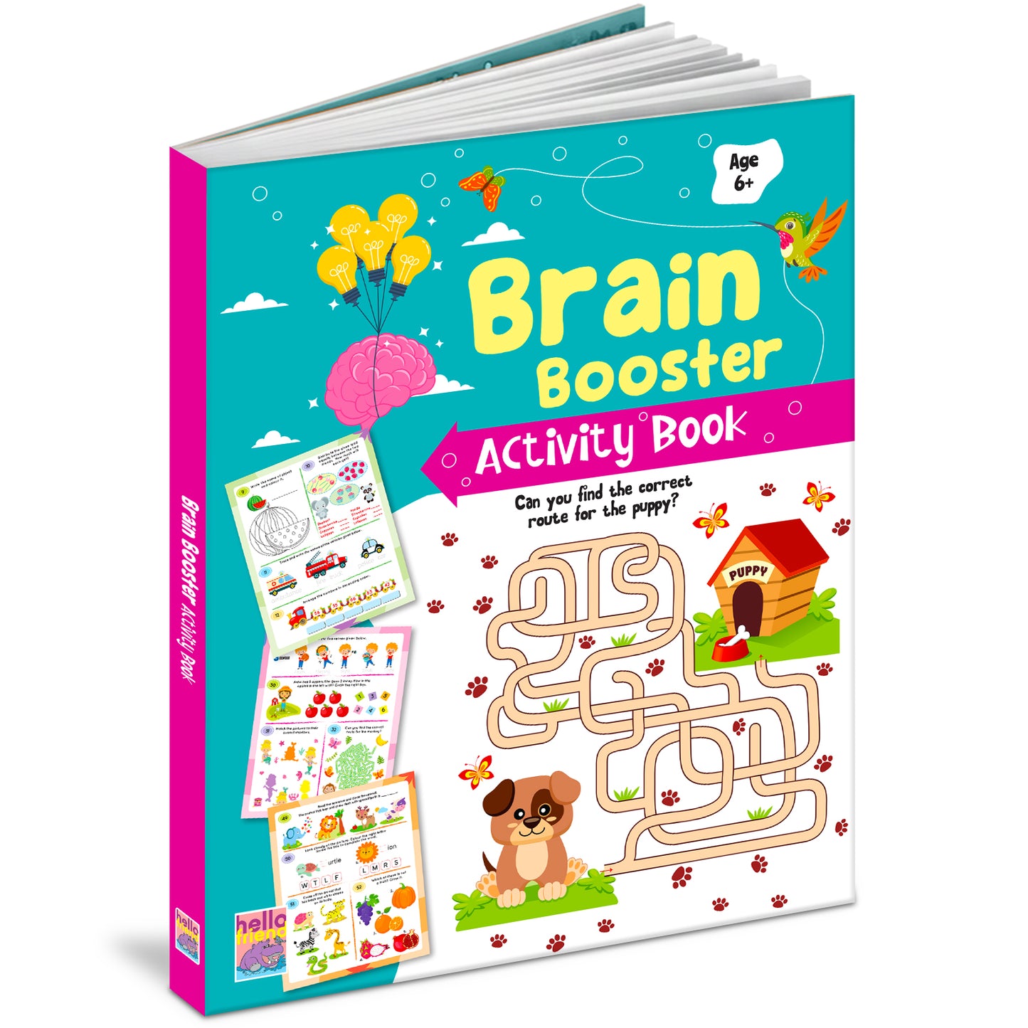 Brain Booster Activity Book 4 (Age 6+) | Educational Puzzle & Logic Activity Book for Kids
