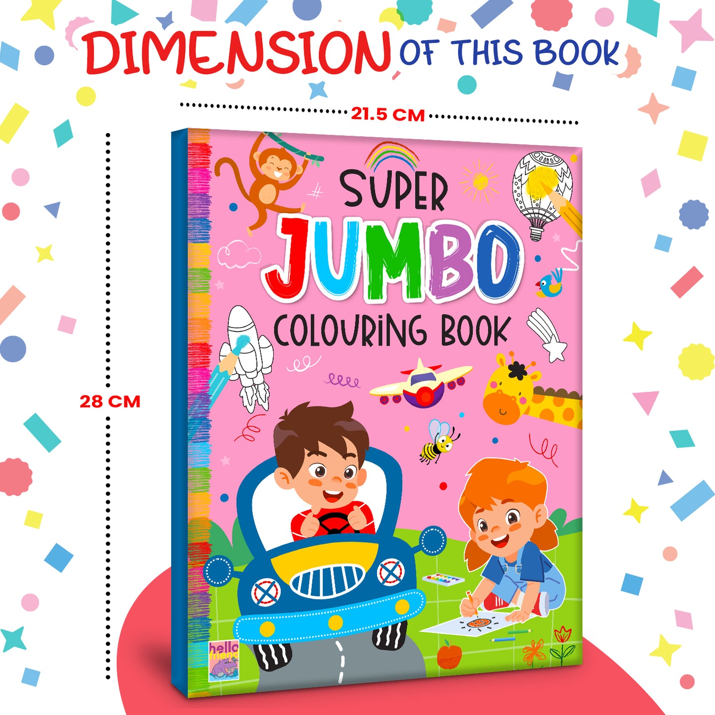 Super Jumbo Colouring Book | Big Coloring Book for Kids | Large Creative Activity Book