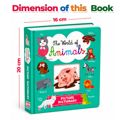 The World of Animals – Picture Dictionary | Animal & Early Learning Board Book for Kids