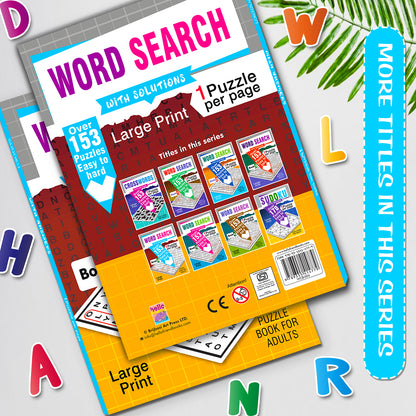 Word Search Puzzles Book 4 with Solutions - 192 Pages Interior Spread