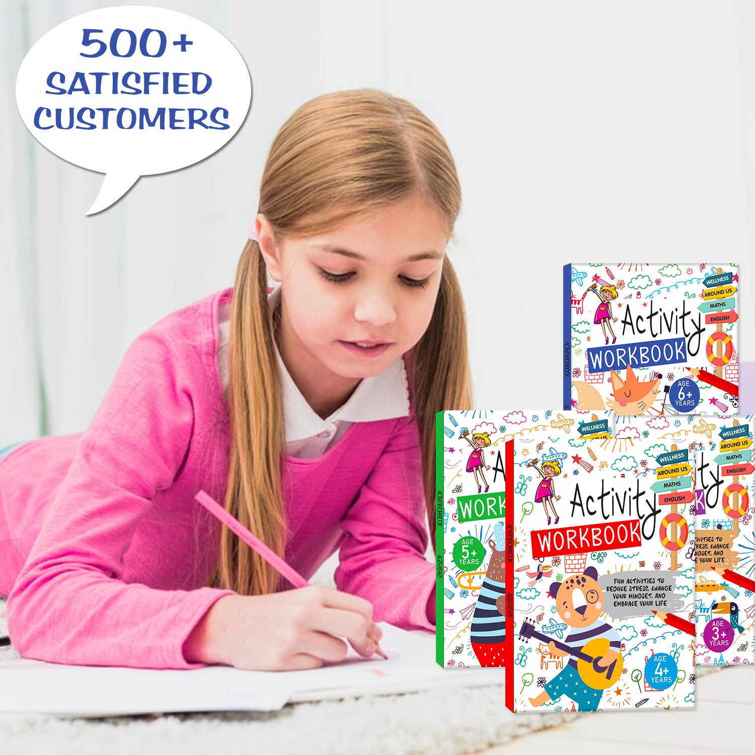 Activity Workbook 6+ Years - Front cover flat lay