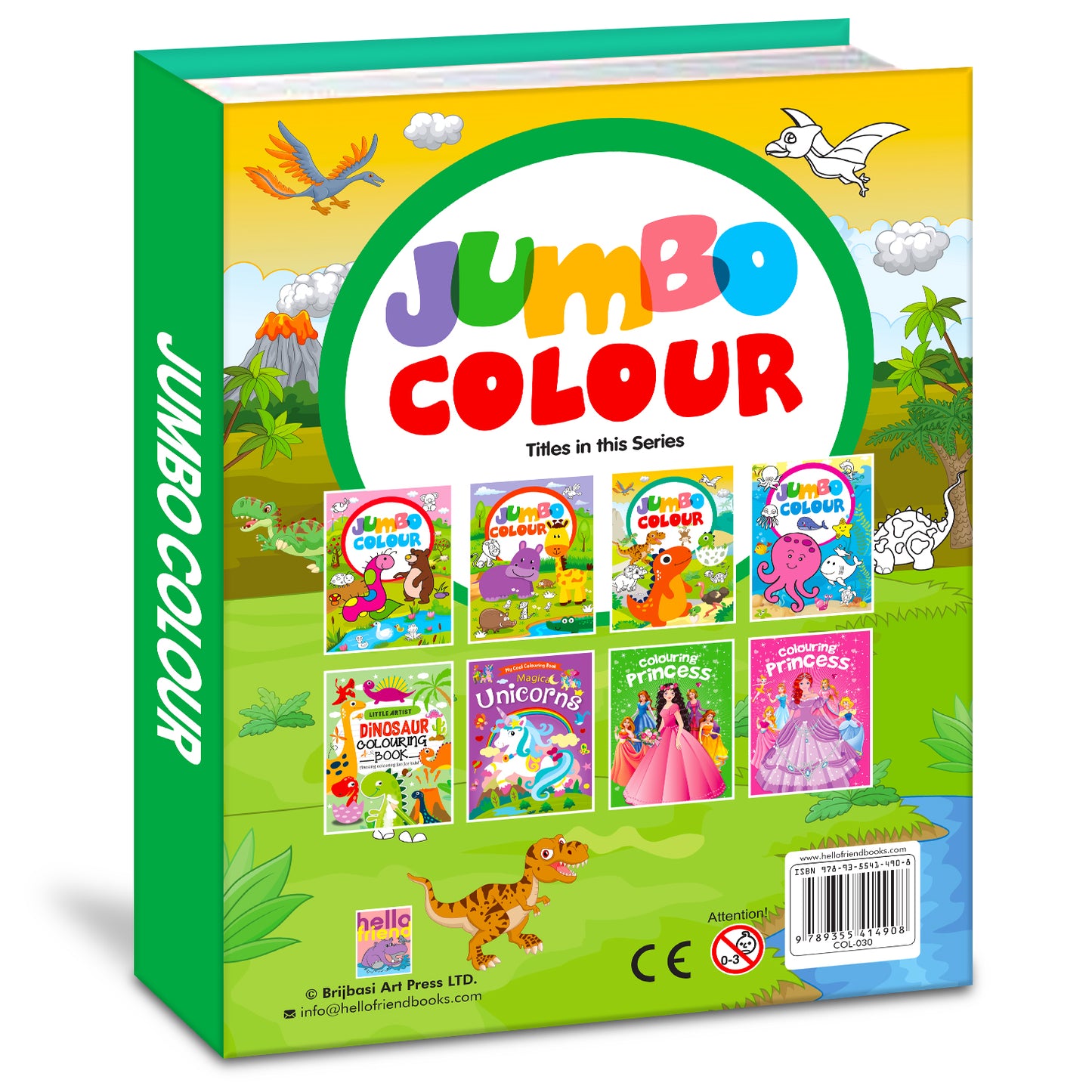 Jumbo Color – Dinosaurs | Jumbo Dinosaur Coloring Book for Kids | Big Prehistoric Activity Book