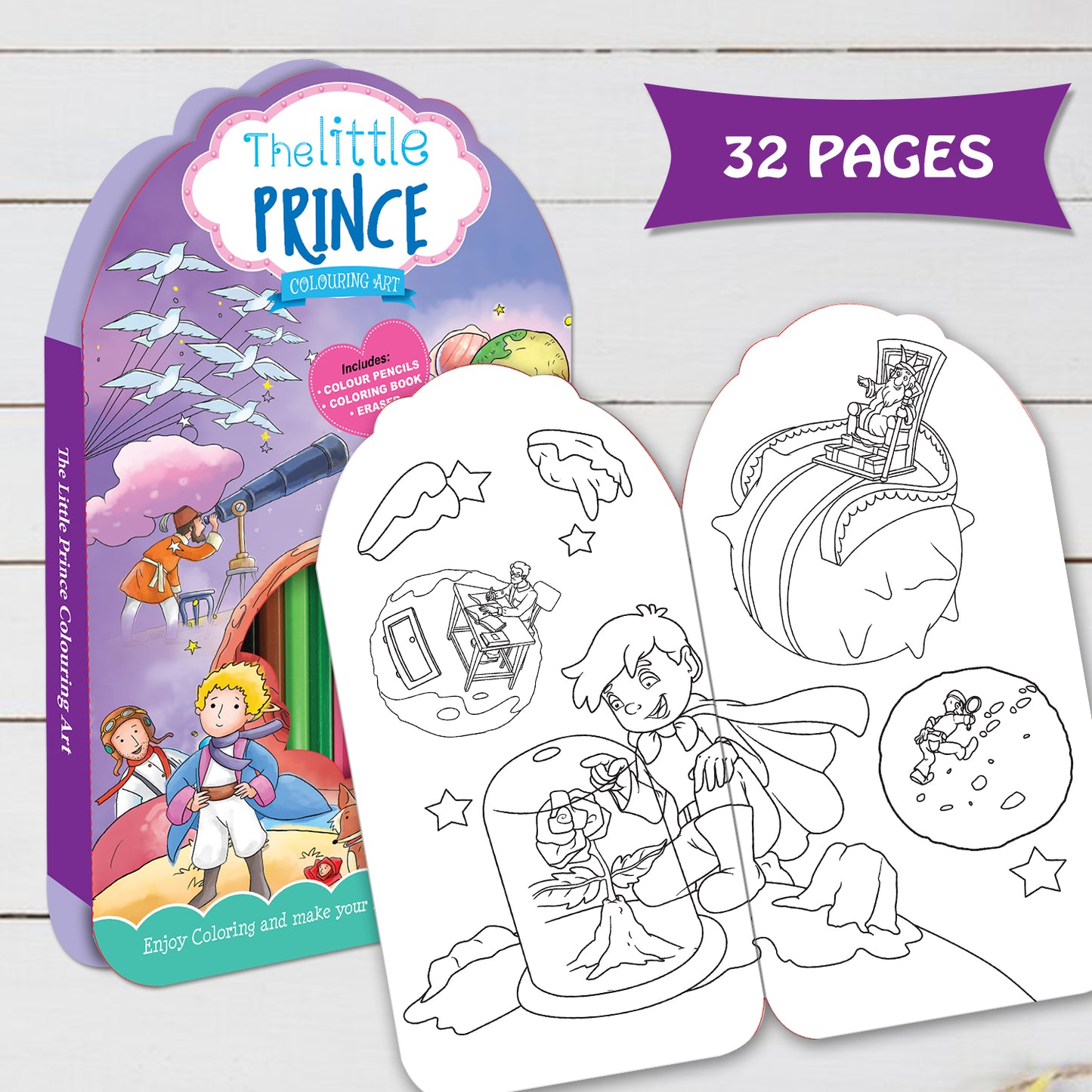 The Little Prince Colouring Kit | Prince-Themed Coloring & Creative Activity Kit for Kids