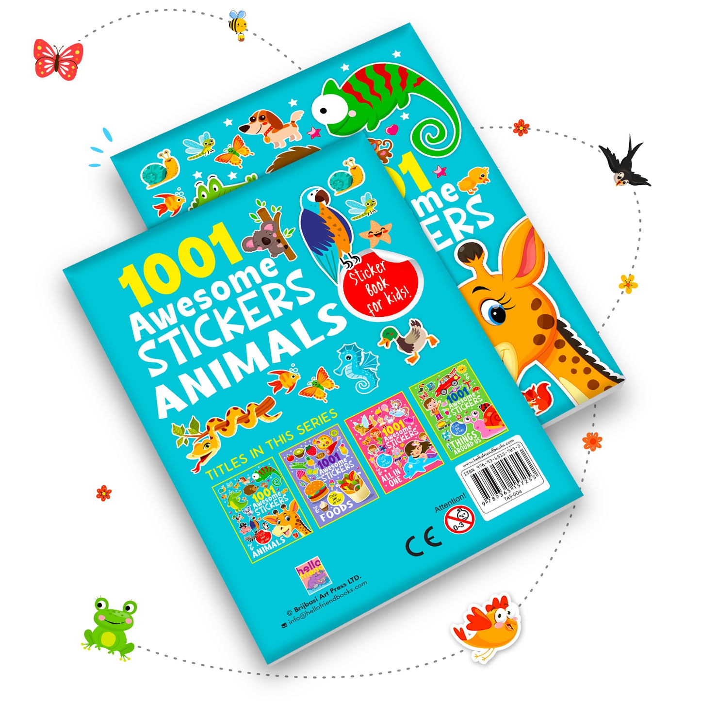 1001 Awesome Stickers – Animals | Mega Sticker Activity Book for Kids | Creative Play & Fun Learning