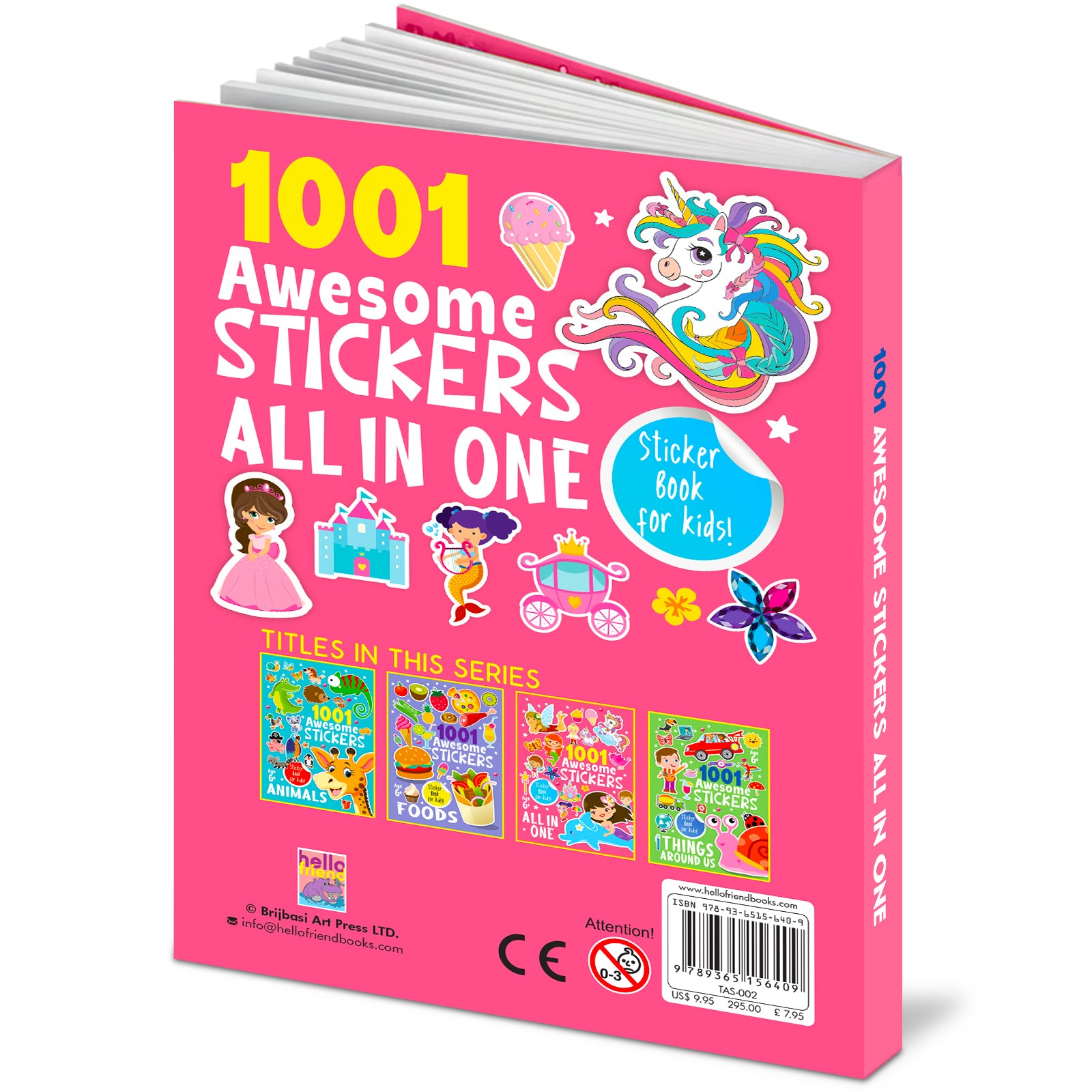 1001 Awesome Stickers All-in-One - Inside 40 Pages Stickers