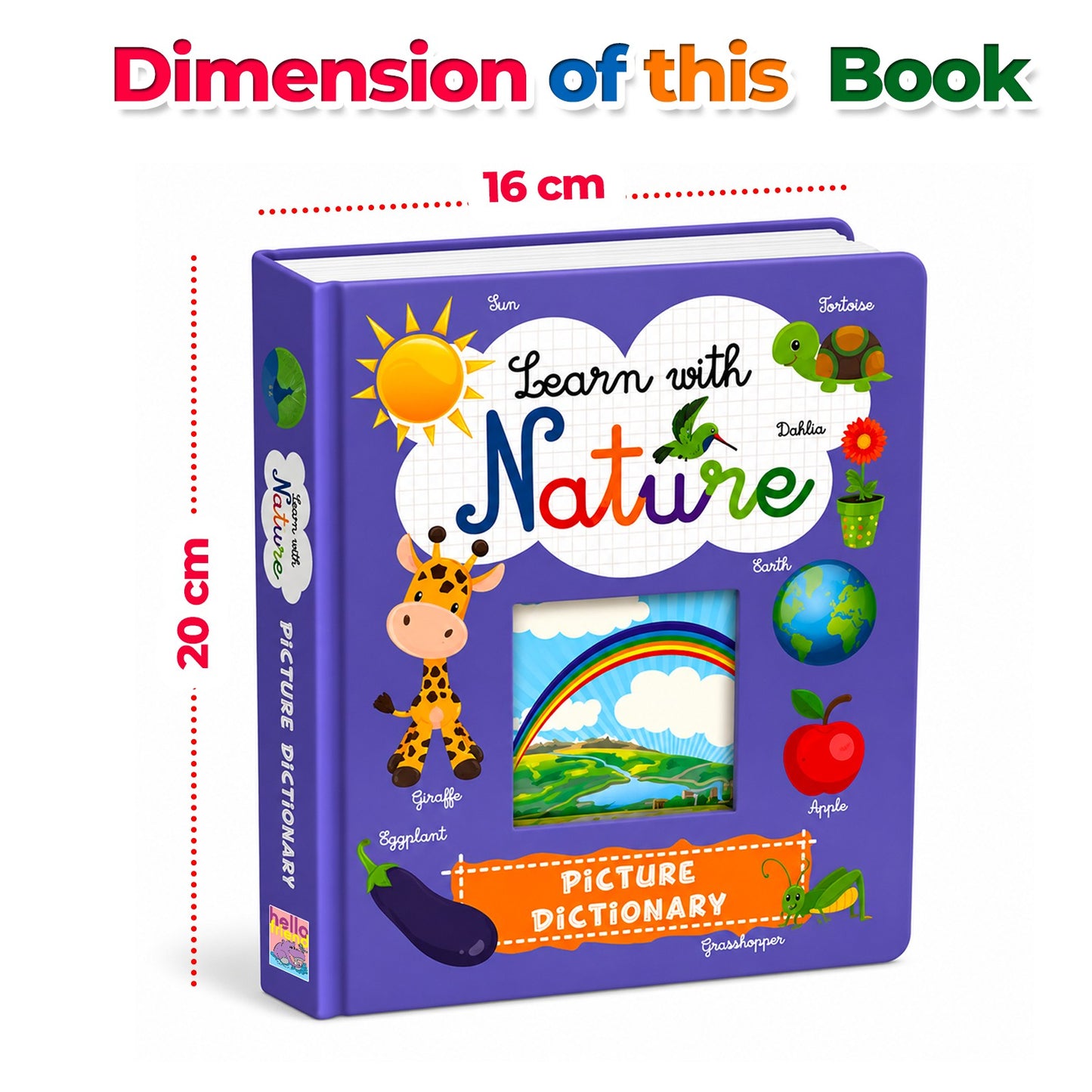 Learn with Nature – Picture Dictionary | Nature & Early Learning Board Book for Kids