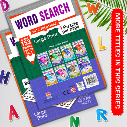 Word Search Puzzles Book 3 with Solutions - 192 Pages Interior Spread