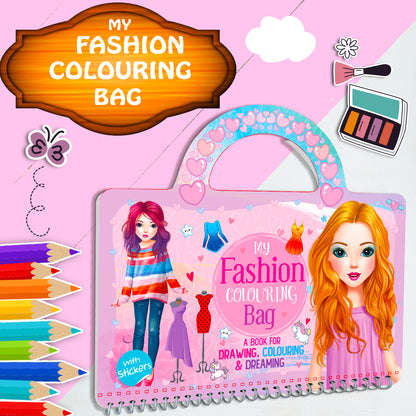 My Fashion Colouring Bag | Fashion Coloring & Creative Activity Kit for Kids