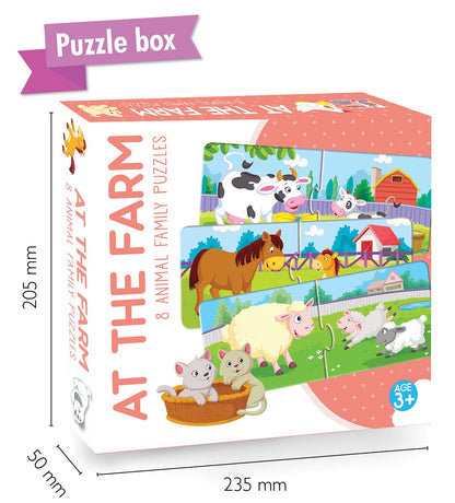 At The Farm & Animal Jigsaw Puzzle Box | Beginner Puzzle for Kids 3+