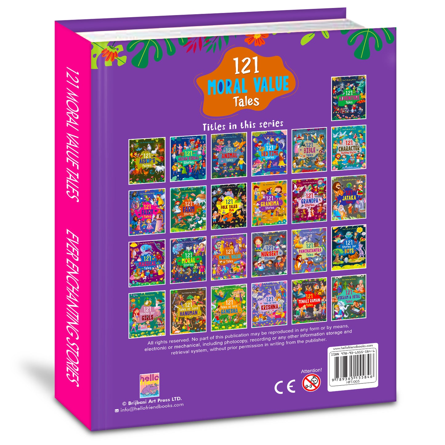 121 Moral Value Stories | Illustrated Bedtime Story Book for Kids