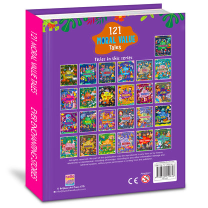 121 Moral Value Stories | Illustrated Bedtime Story Book for Kids