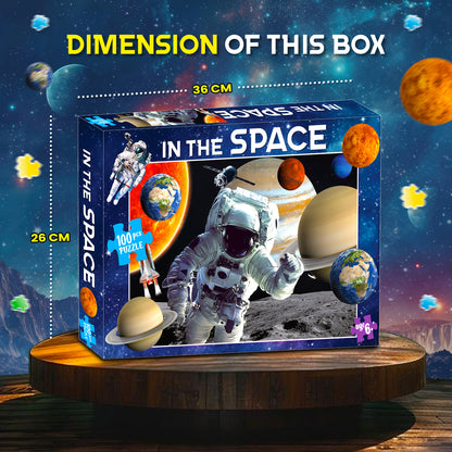 In the Space Puzzle Box | 100 Piece Jigsaw Puzzle for Kids