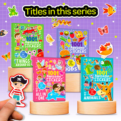 1001 Awesome Stickers – Things Around Us | Mega Sticker Activity Book for Kids | Creative Play & Fun Learning