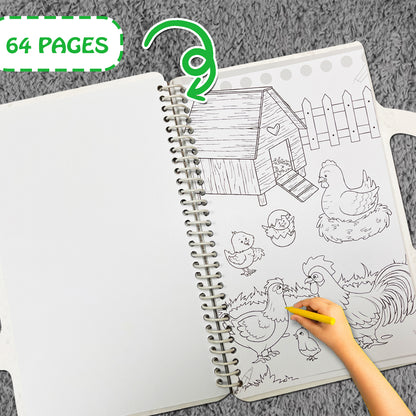 At the Farm Colouring Bag | Farm Coloring & Creative Activity Kit for Kids