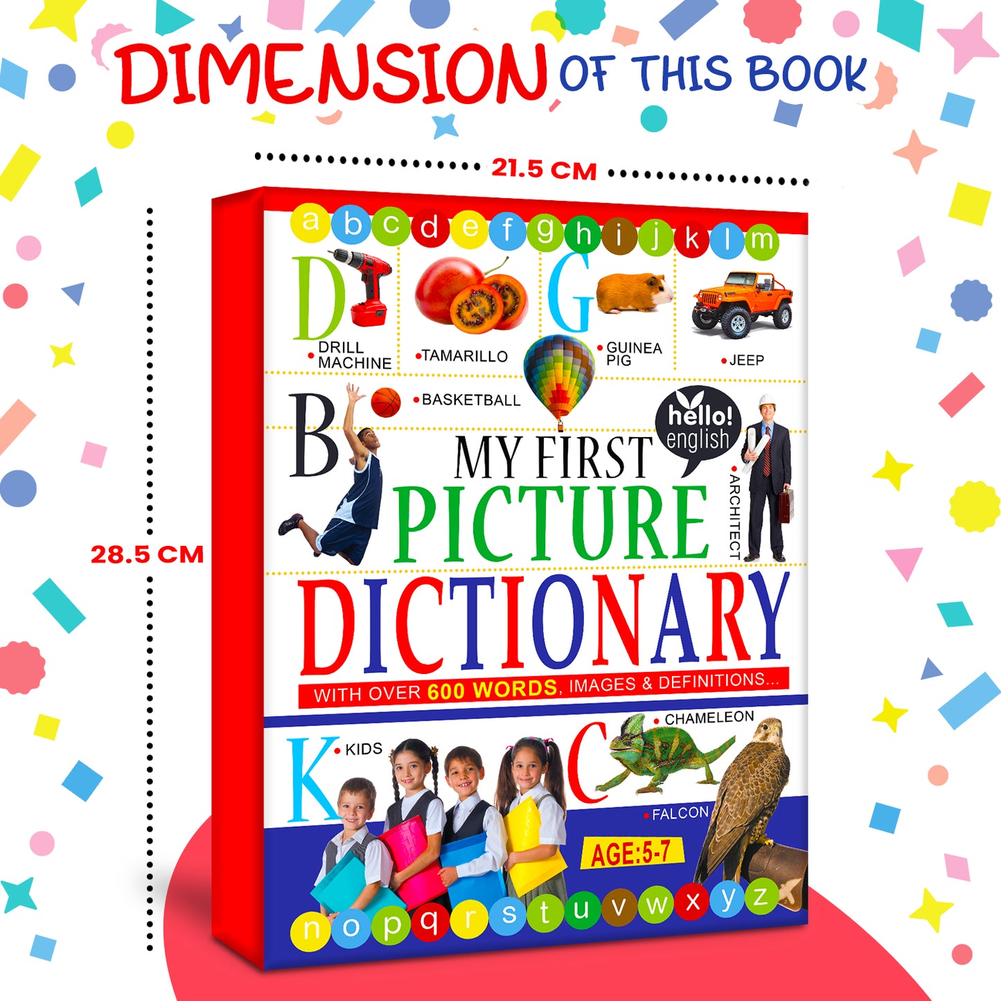 My First Picture Dictionary Book | Illustrated Picture Knowledge Book for Kids | Early Learning Vocabulary Book